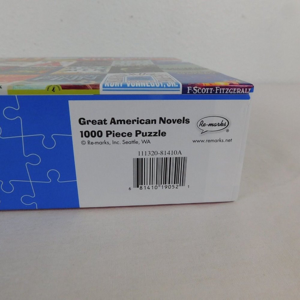 Re-Marks Great American Novels Jigsaw Puzzle 1000 pc 19x27 inches Book Covers - Picture 8 of 9